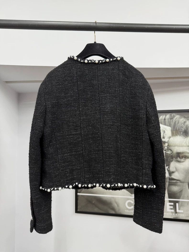 Chanel Chanel 25P Black Pearl Jacket - dmc Size US M / EU 48-50 / 2 - 3 Thumbnail