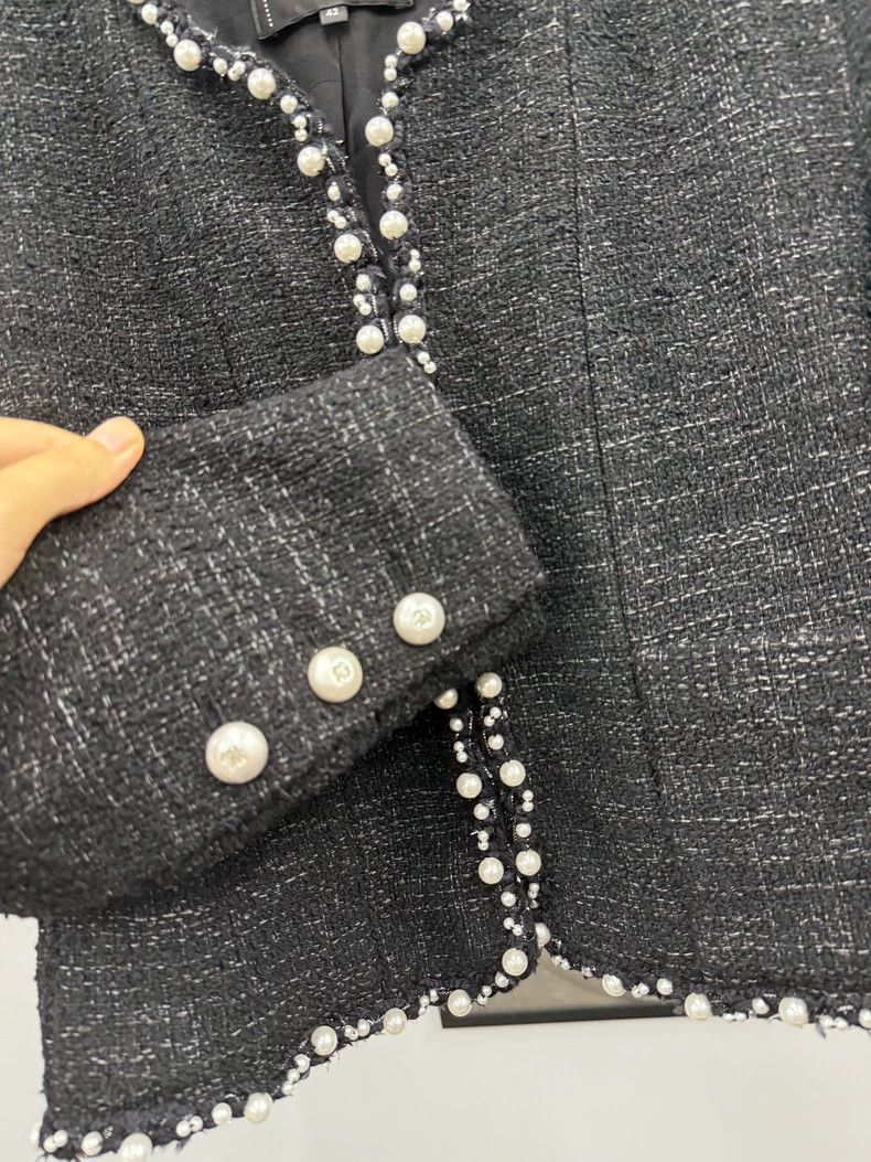 Chanel Chanel 25P Black Pearl Jacket - dmc Size US M / EU 48-50 / 2 - 2 Thumbnail