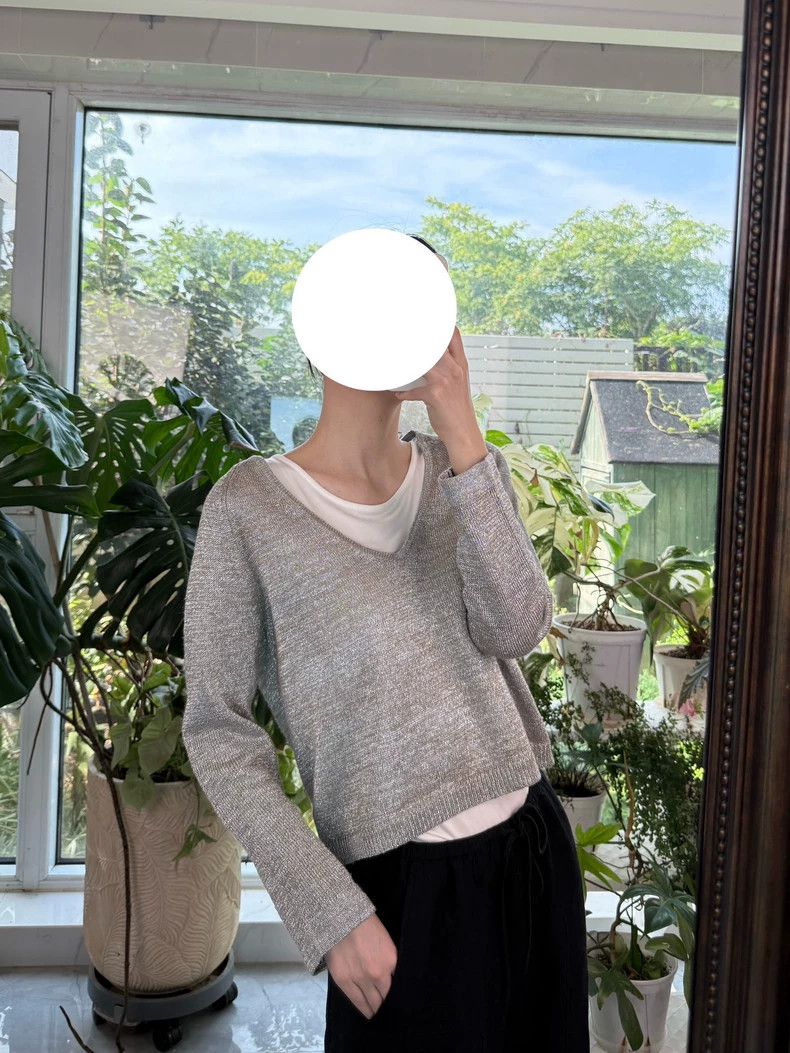 Dries Van Noten Dries Van Noten Silver Metallic Knit Top - dmc Size US S / EU 44-46 / 1 - 3 Thumbnail