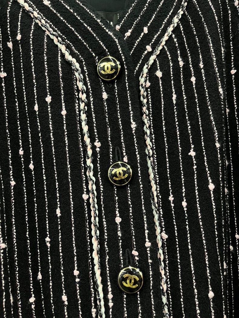 Chanel Chanel 23P Black Long Coat - dmc Size US M / EU 48-50 / 2 - 2 Thumbnail