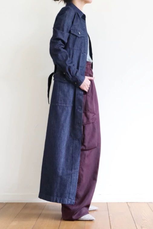 Dries Van Noten Dries Van Noten Denim Dress Coat - dmc Size US S / EU 44-46 / 1 - 3 Thumbnail