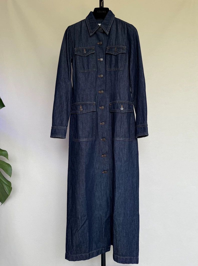 Dries Van Noten Dries Van Noten Denim Dress Coat - dmc Size US S / EU 44-46 / 1 - 5 Thumbnail