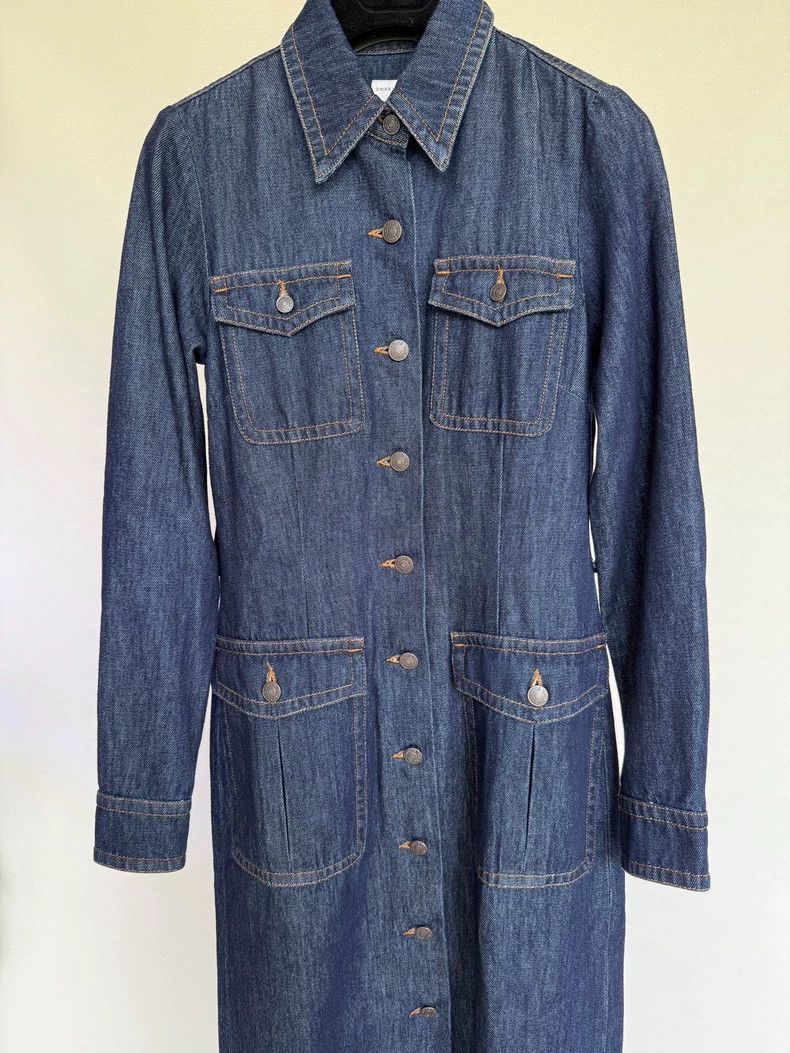 Dries Van Noten Dries Van Noten Denim Dress Coat - dmc Size US S / EU 44-46 / 1 - 6 Thumbnail