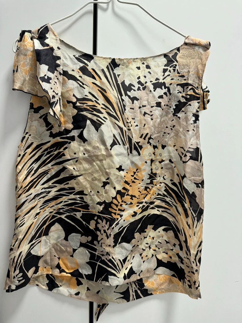Dries Van Noten Dries Van Noten Silk Cowl Neck Tank - dmc Size US M / EU 48-50 / 2 - 5 Thumbnail