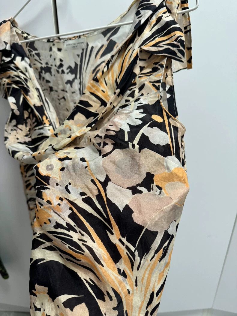 Dries Van Noten Dries Van Noten Silk Cowl Neck Tank - dmc Size US M / EU 48-50 / 2 - 4 Thumbnail
