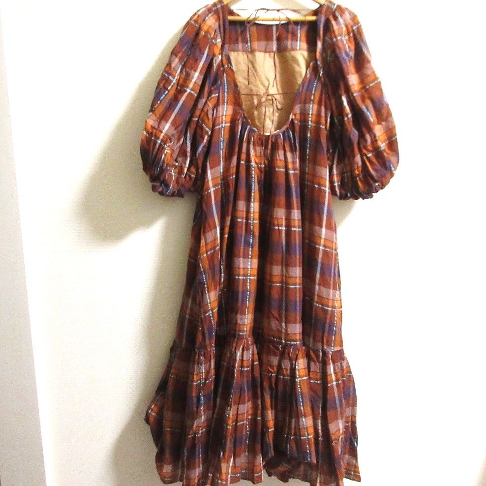 Other Other Uhr Check Dress Cotton Dresses 22SSUhr-OP266EX DUTY FREE for USA Size ONE SIZE - 3 Thumbnail
