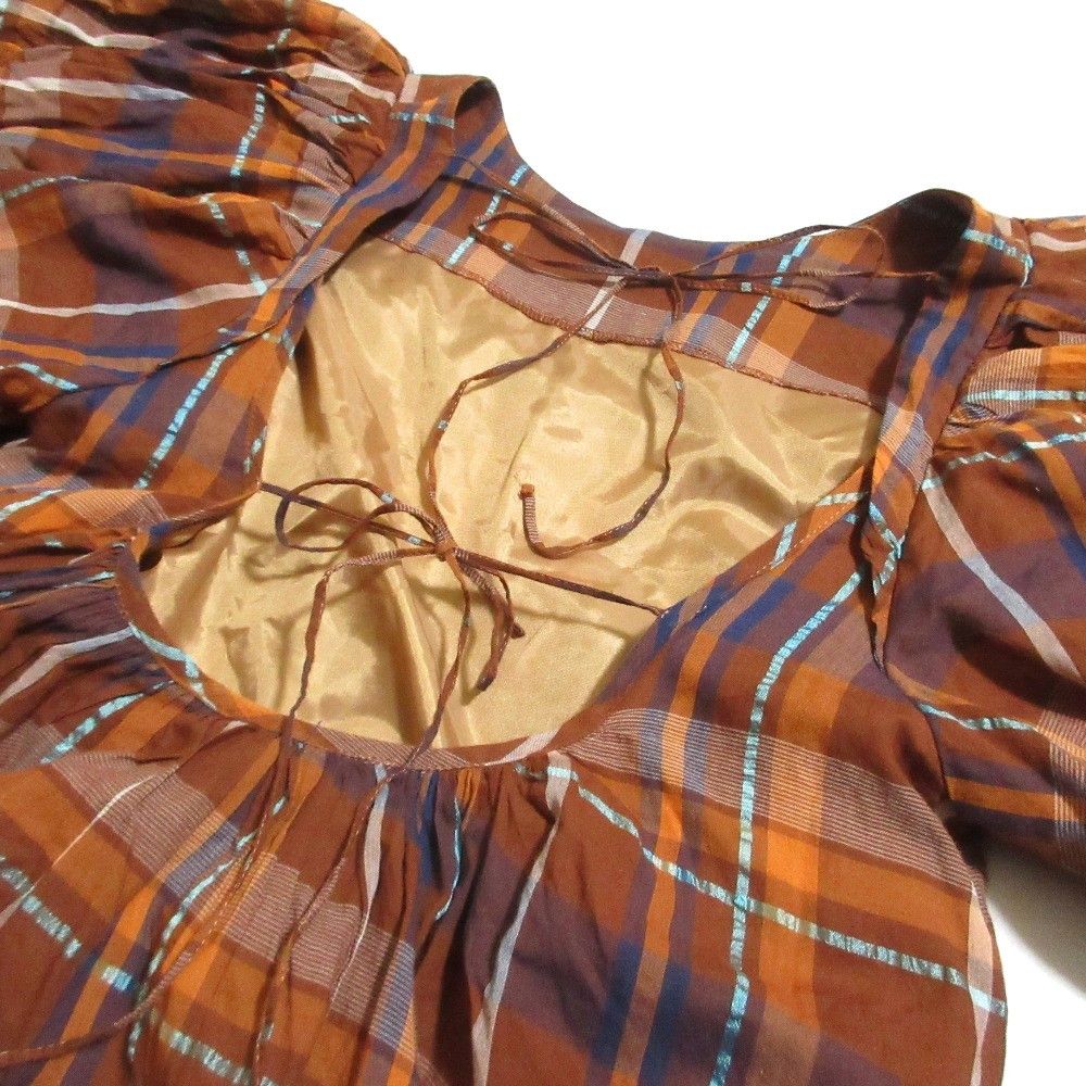 Other Other Uhr Check Dress Cotton Dresses 22SSUhr-OP266EX DUTY FREE for USA Size ONE SIZE - 5 Thumbnail