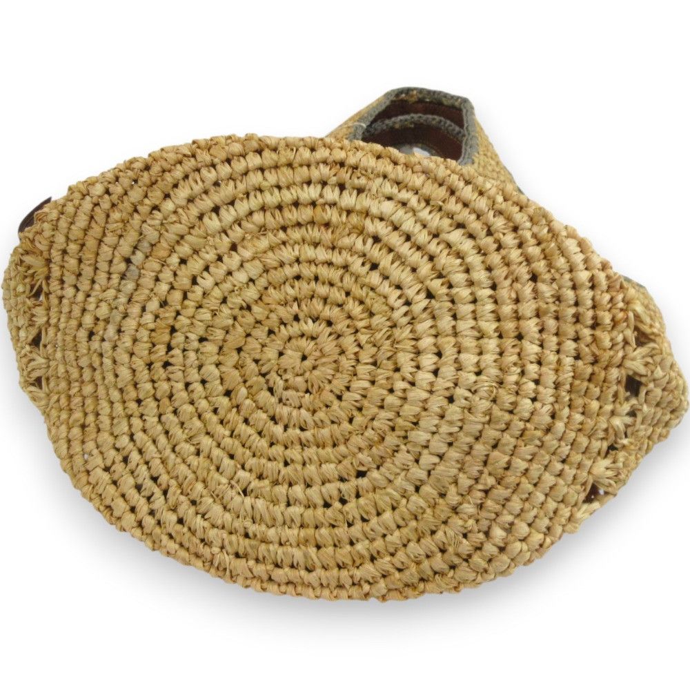 Other Other genten Crochet raffia Handbag Natural Material Tote Bag DUTY FREE for USA Size ONE SIZE - 3 Thumbnail