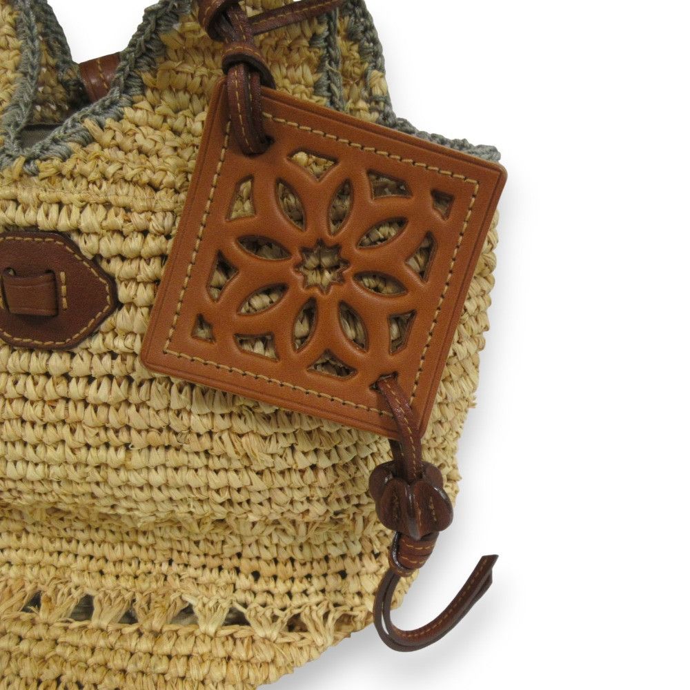 Other Other genten Crochet raffia Handbag Natural Material Tote Bag DUTY FREE for USA Size ONE SIZE - 10 Thumbnail