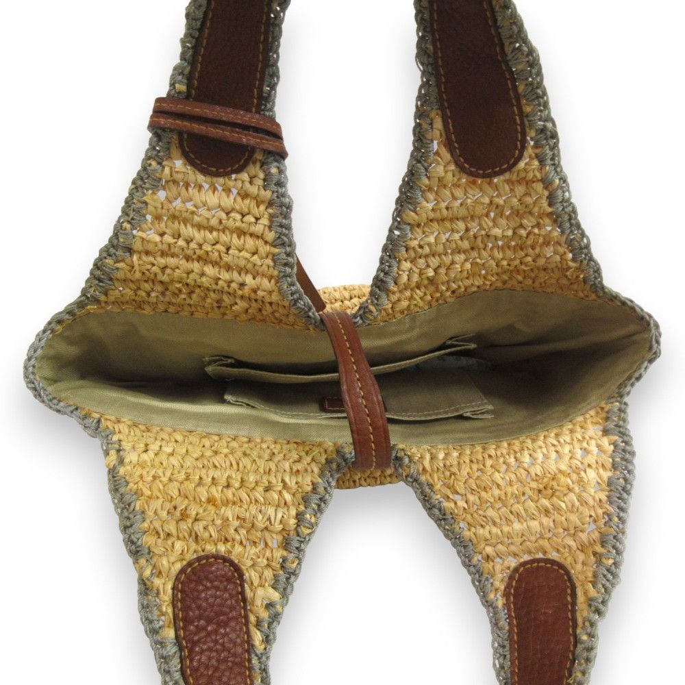 Other Other genten Crochet raffia Handbag Natural Material Tote Bag DUTY FREE for USA Size ONE SIZE - 6 Thumbnail