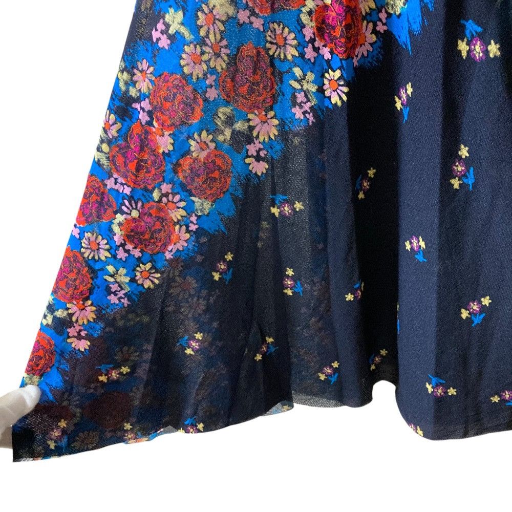 Other Other Vivienne Tam Flower Print Power Net Flare Skirt Others Skirts DUTY FREE for USA Size ONE SIZE - 3 Thumbnail