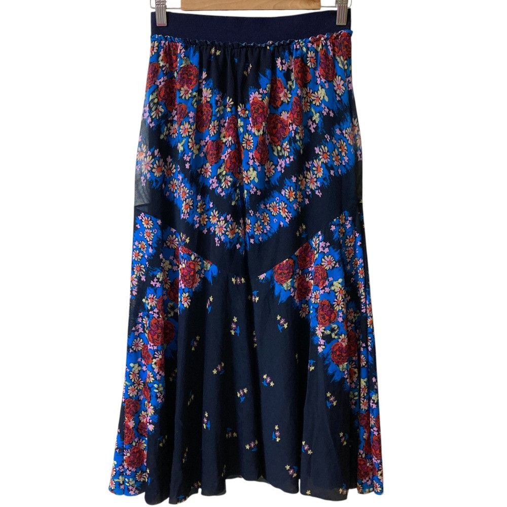 Other Other Vivienne Tam Flower Print Power Net Flare Skirt Others Skirts DUTY FREE for USA Size ONE SIZE - 2 Thumbnail