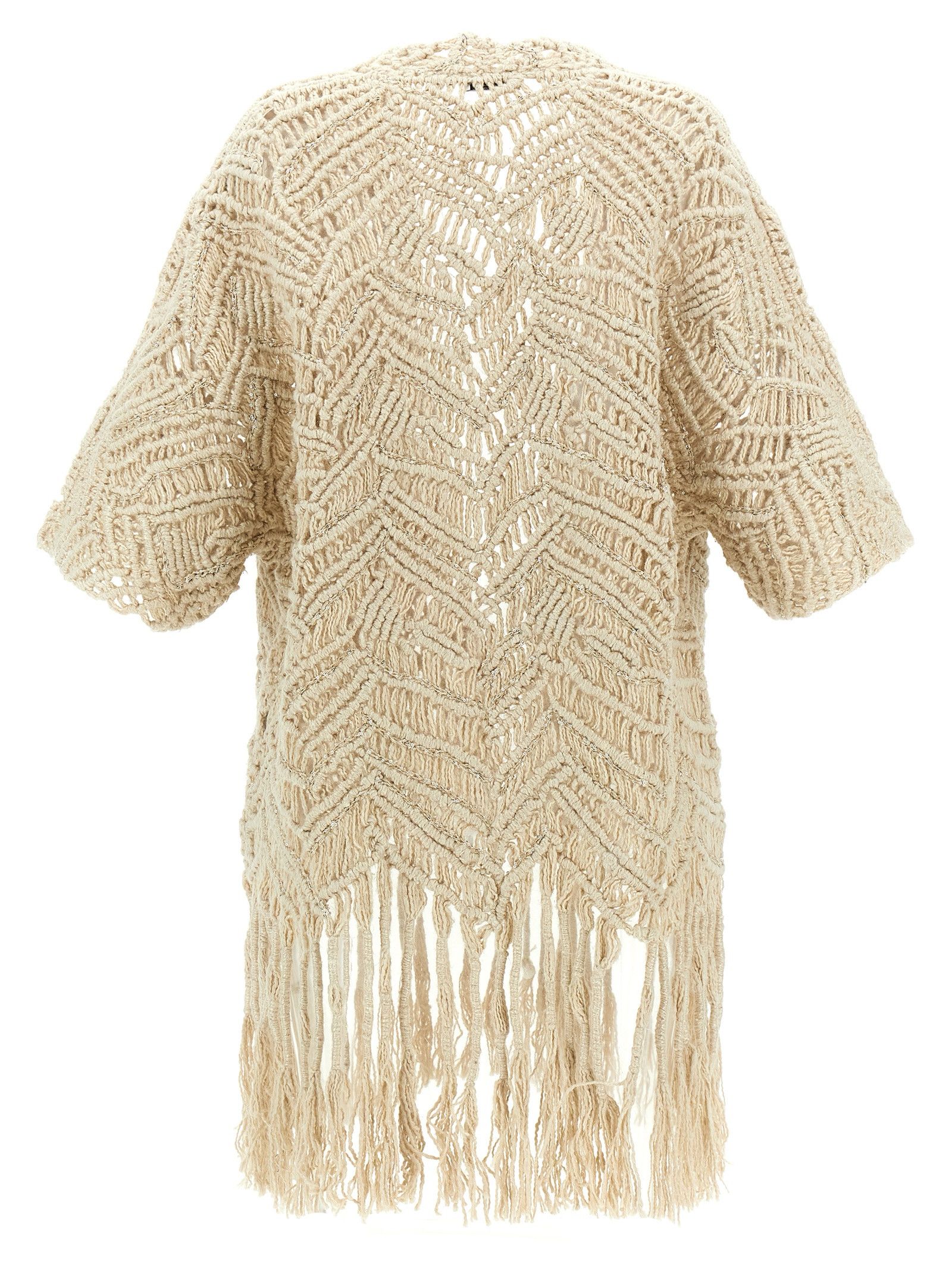 Brunello Cucinelli 'Opera Dazzling Macramé' Cardigan Size M / US 6-8 / IT 42-44 - 2 Thumbnail