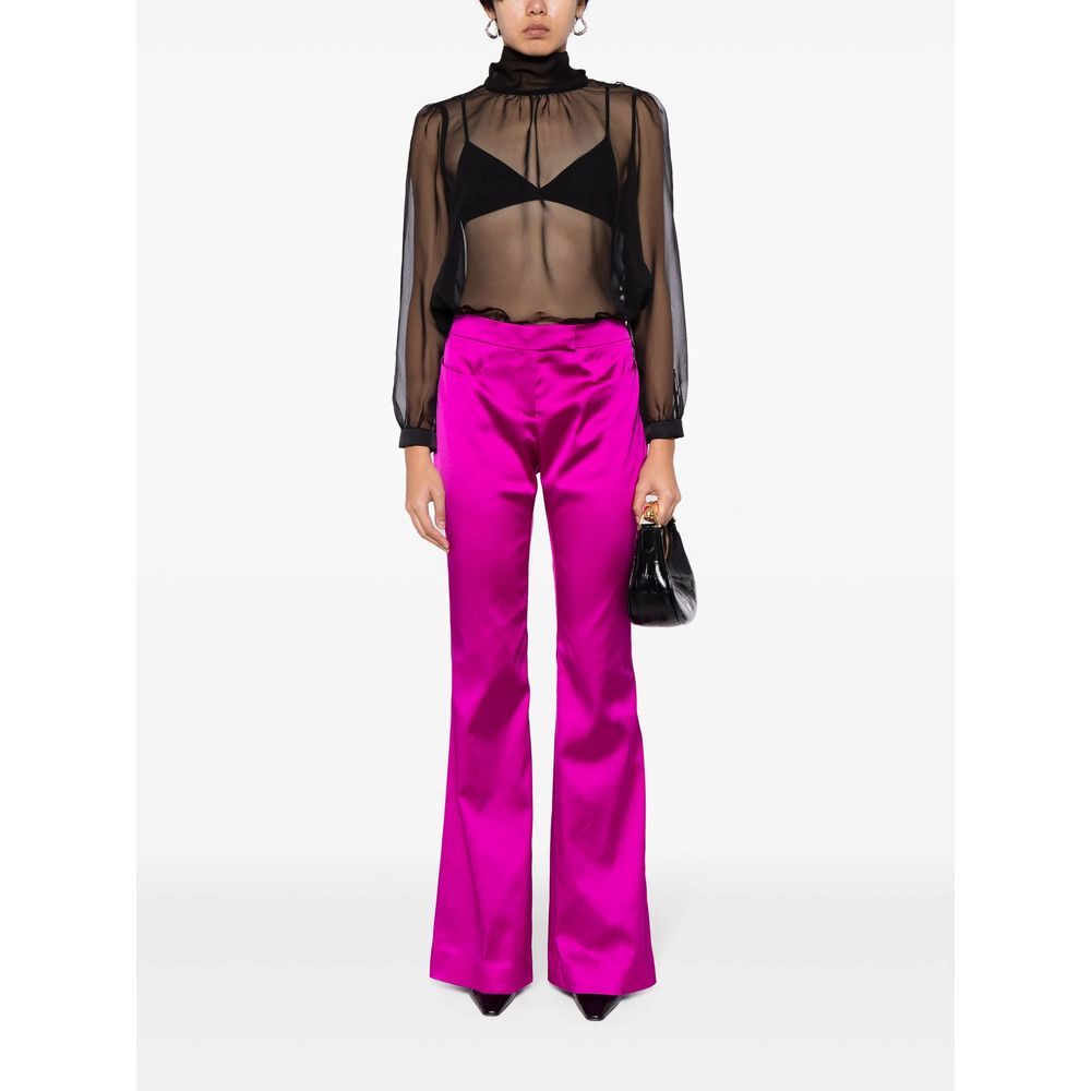 Tom Ford Tom Ford PURPLE Trousers - Flared Trousers Size 25" / US 0 / IT 36 - 2 Thumbnail