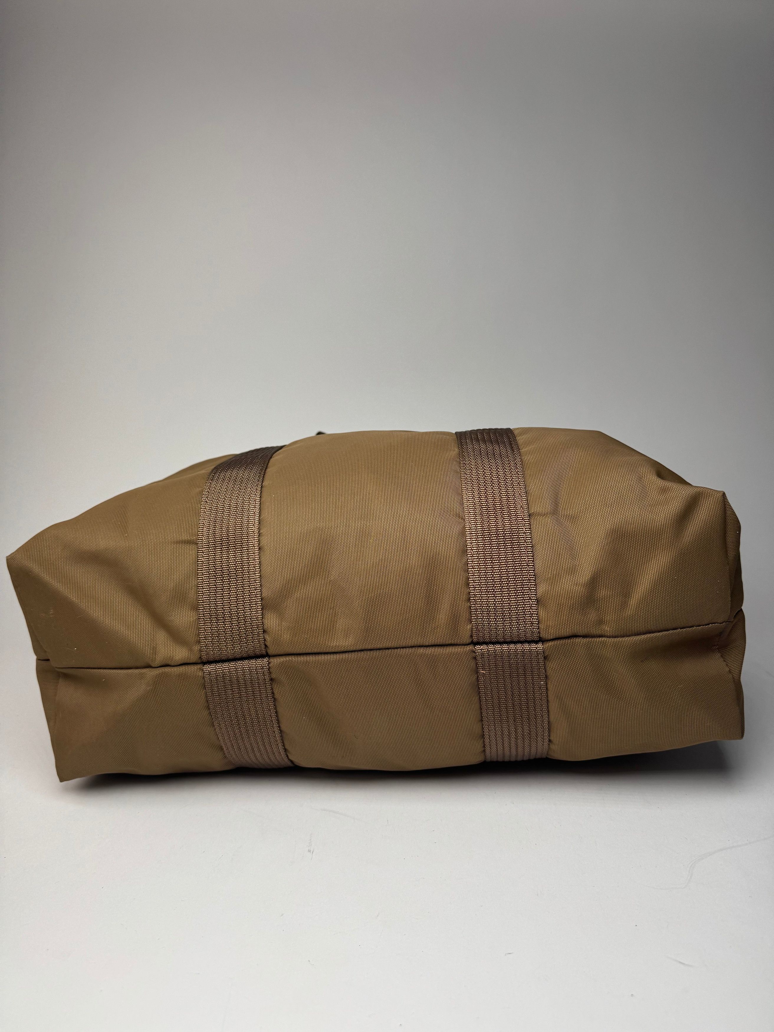 Courreges Vintage Paris Polyester Travel Bag Khaki Brown Size ONE SIZE - 12 Thumbnail
