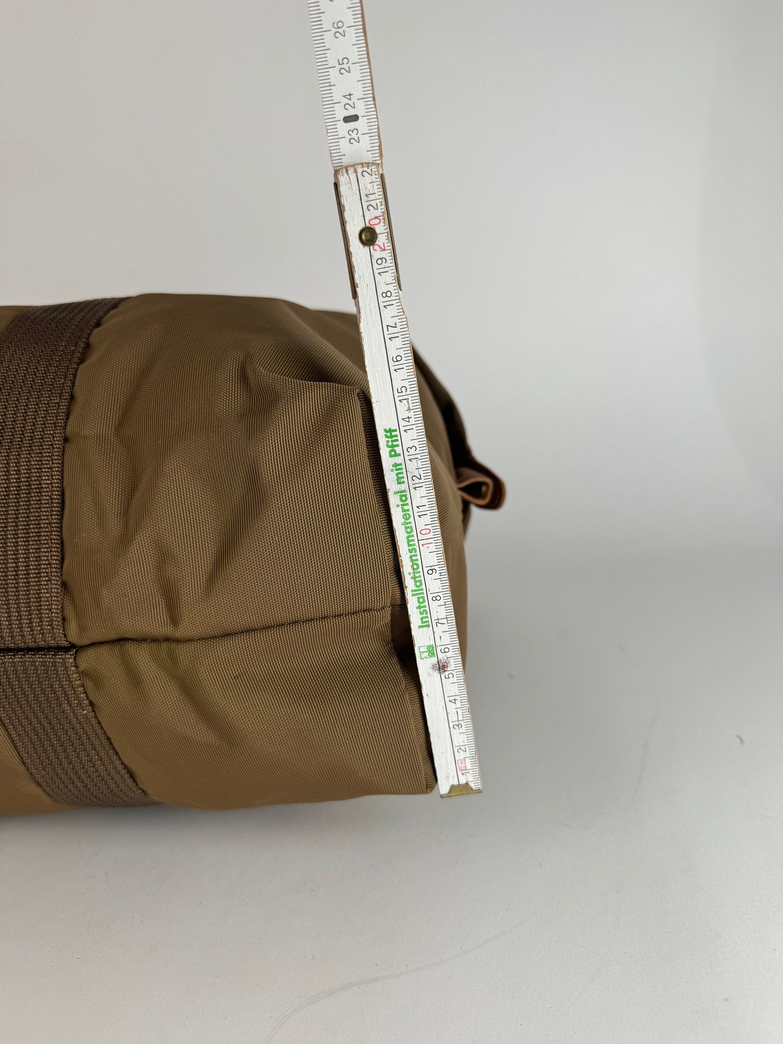 Courreges Vintage Paris Polyester Travel Bag Khaki Brown Size ONE SIZE - 13 Thumbnail