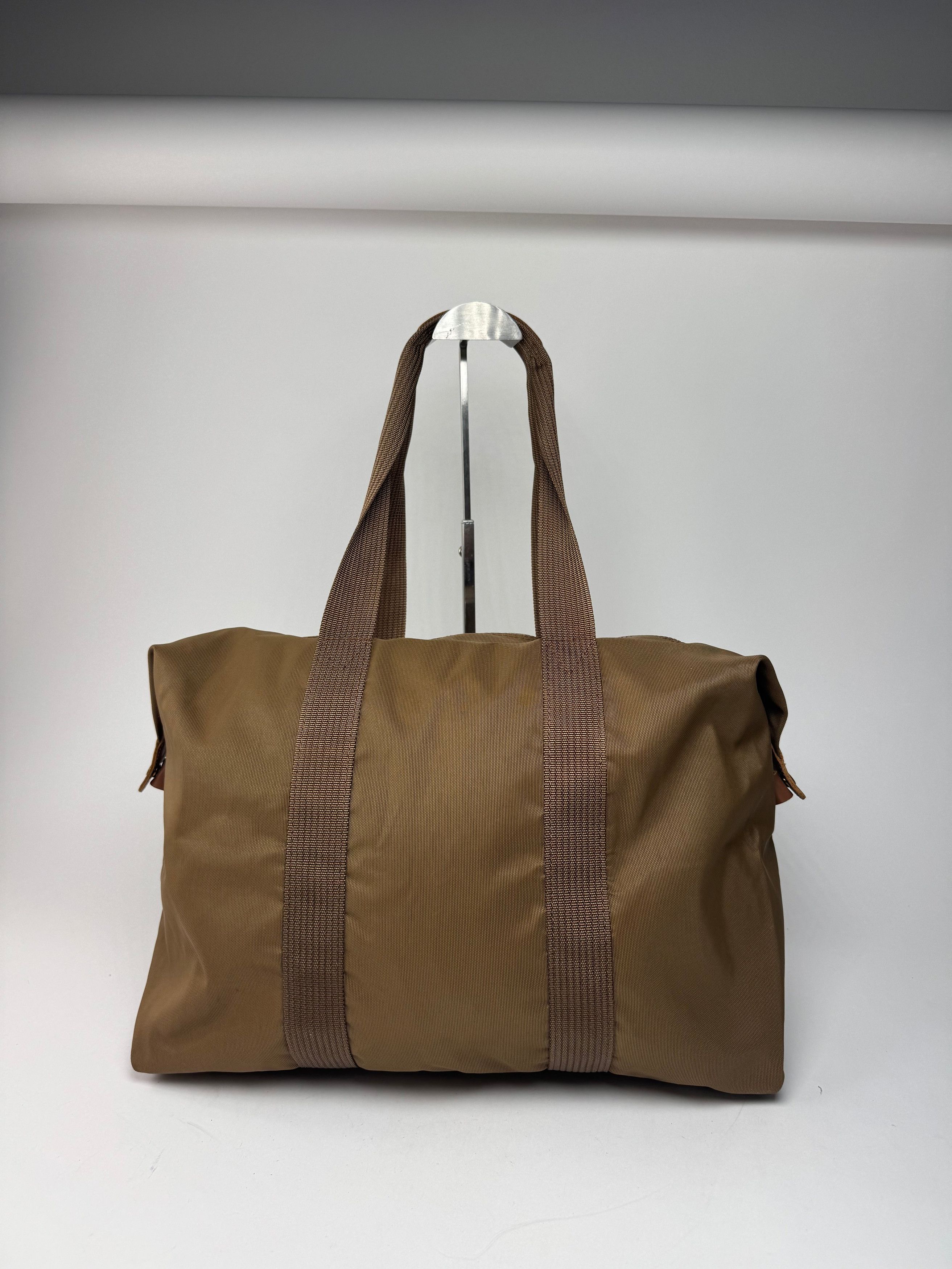 Courreges Vintage Paris Polyester Travel Bag Khaki Brown Size ONE SIZE - 15 Thumbnail