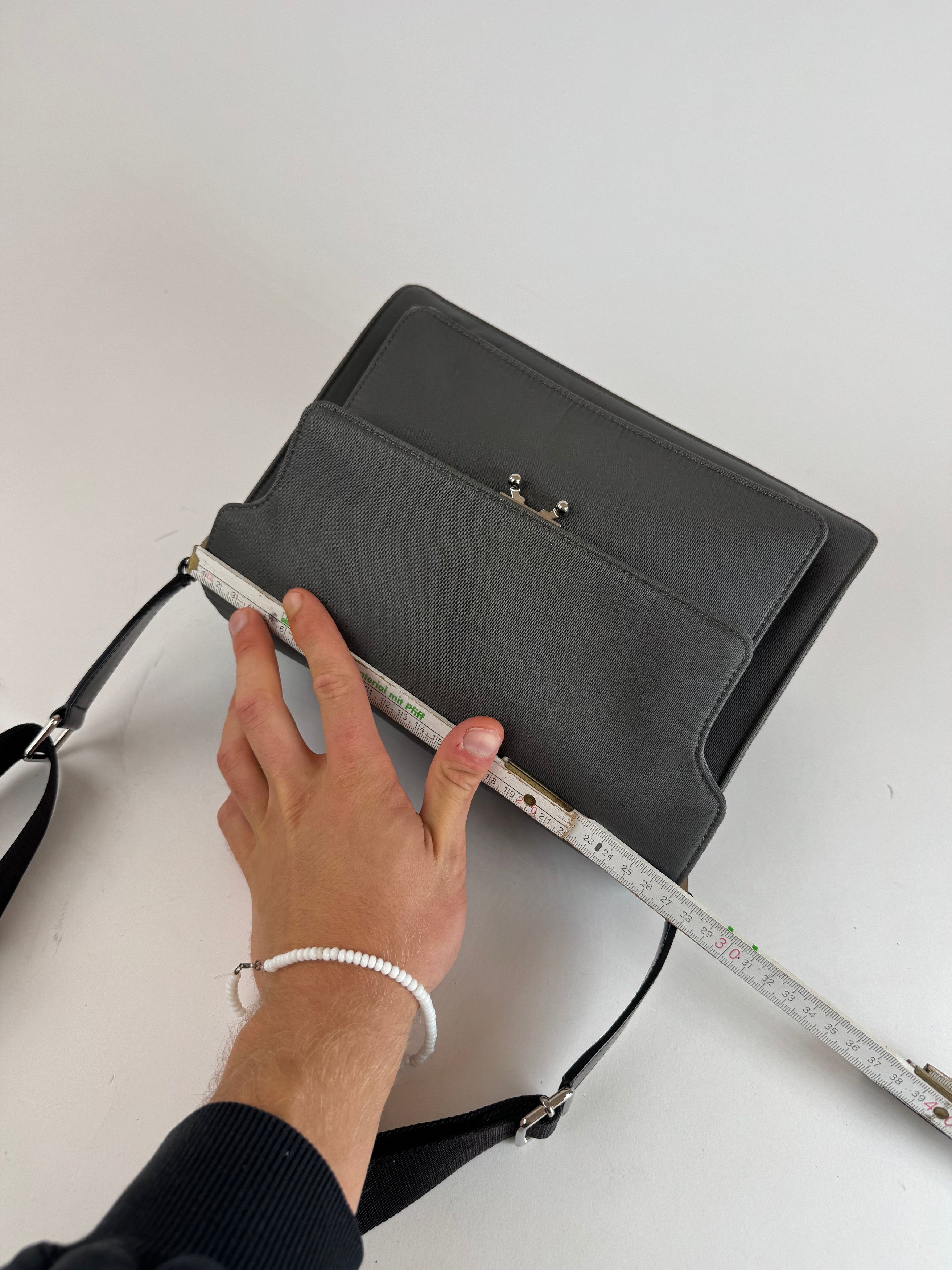 Marni Vintage 2way Trunk Bag Grey Black Size ONE SIZE - 11 Thumbnail