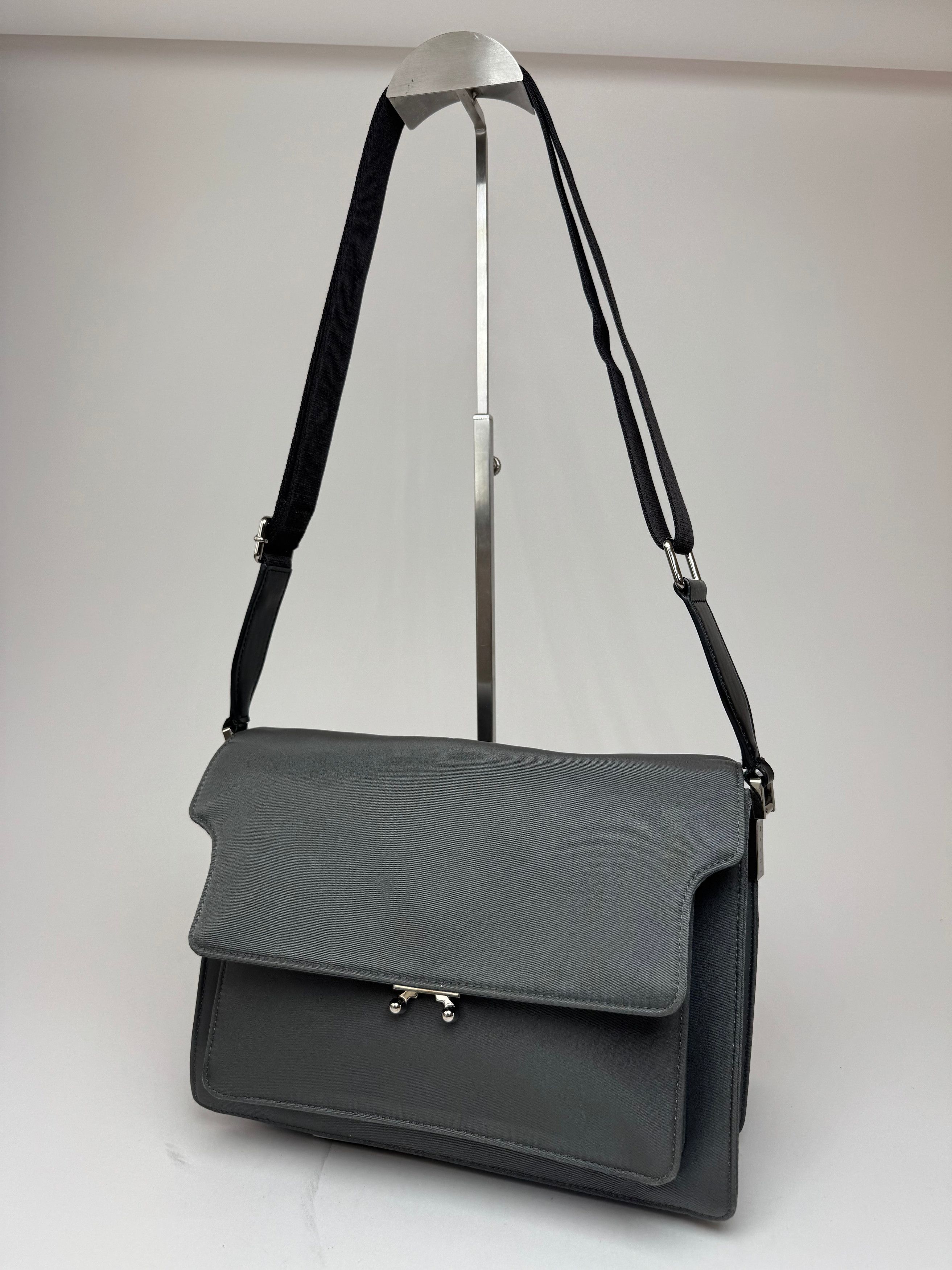 Marni Vintage 2way Trunk Bag Grey Black Size ONE SIZE - 6 Thumbnail