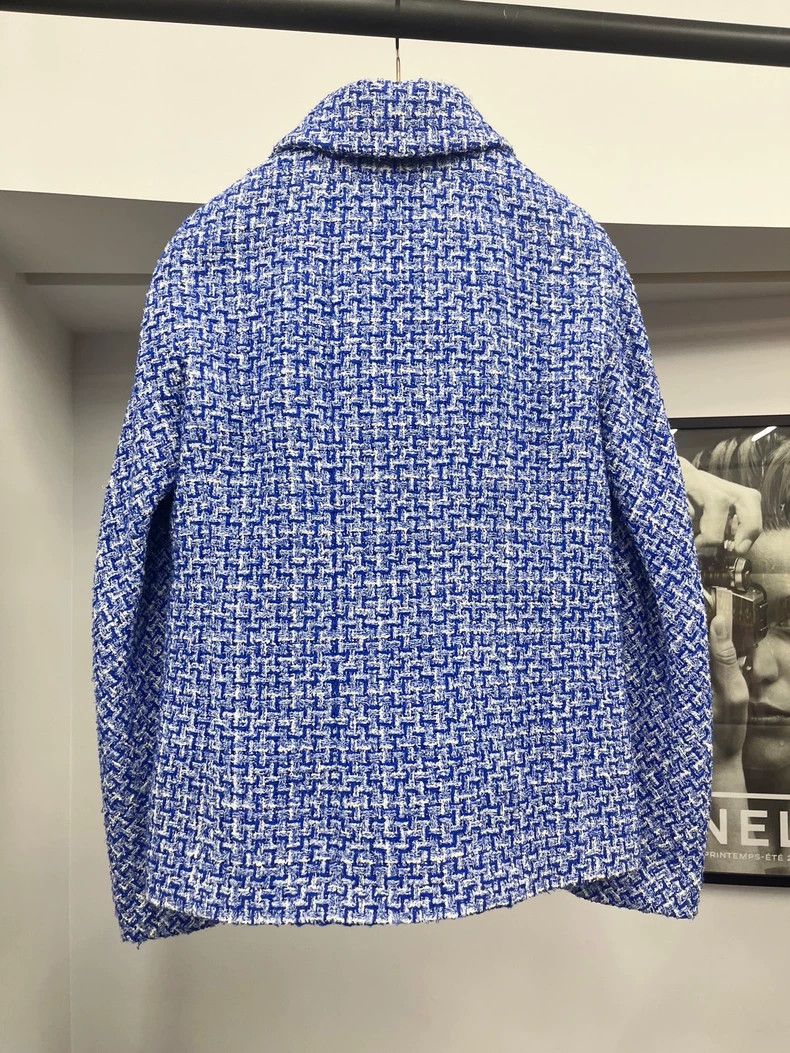 Chanel Chanel 23P Blue Woven Jacket - dmc Size US M / EU 48-50 / 2 - 3 Thumbnail