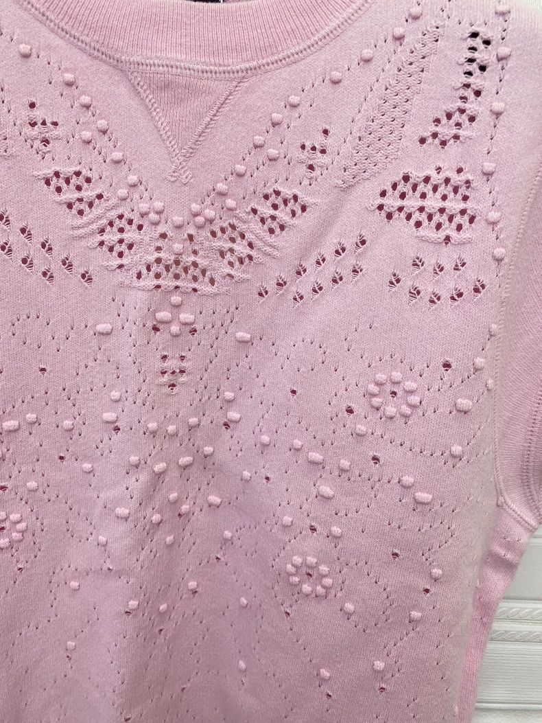Chanel Chanel Pink Knit Top FR34 - dmc Size US M / EU 48-50 / 2 - 2 Thumbnail
