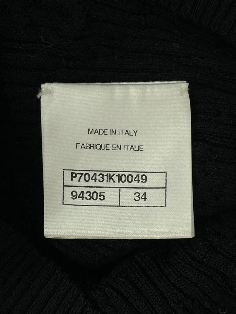 Chanel Chanel Black Logo Knit Short Sleeve Top - dmc Size US M / EU 48-50 / 2 - 5 Thumbnail