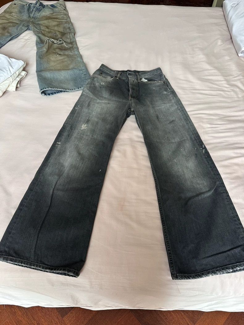 Acne Studios Acne Studios Black Distressed Denim Jeans - dmc Size US 32 / EU 48 - 2 Thumbnail