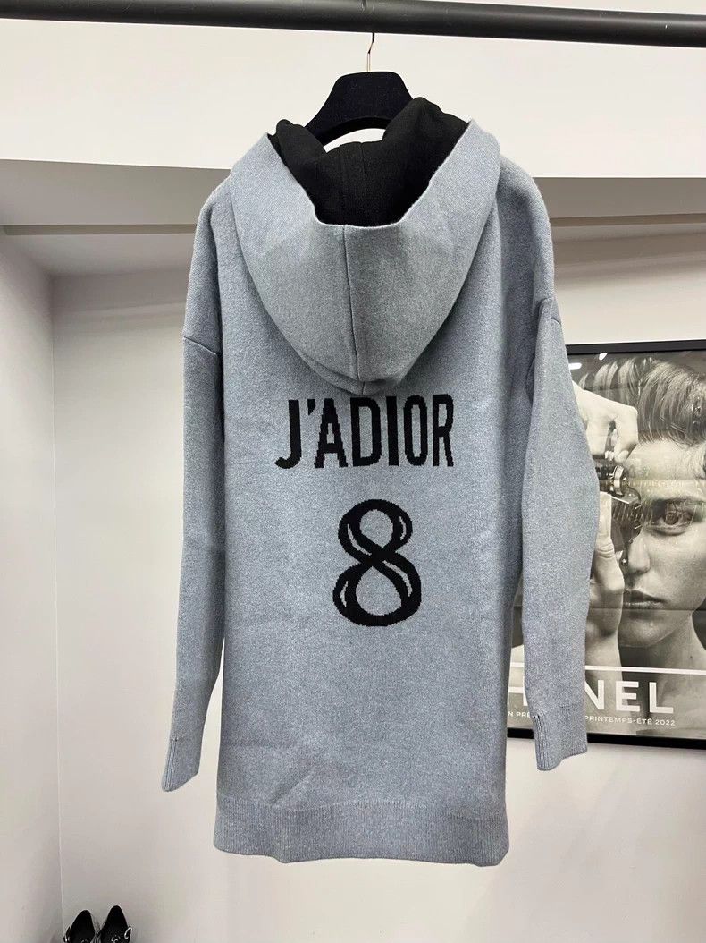 Dior Dior Light Blue Hooded Cashmere Sweater - dmc Size US M / EU 48-50 / 2 - 2 Thumbnail