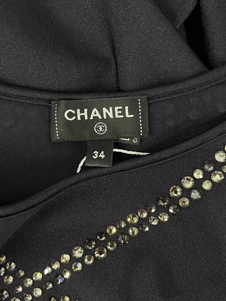 Chanel Chanel Crystal Heart Black Top - dmc Size US M / EU 48-50 / 2 - 4 Thumbnail