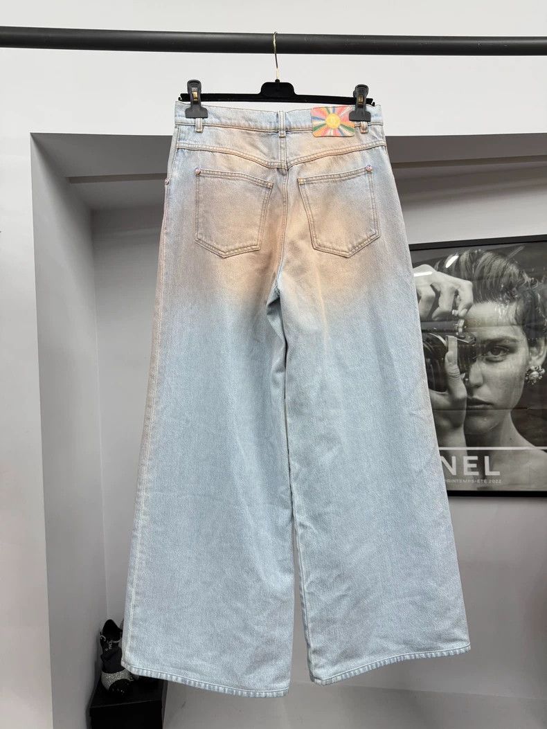 Chanel Chanel Orange Gradient Wide-Leg Jeans - dmc Size US 38 / EU 54 - 2 Thumbnail