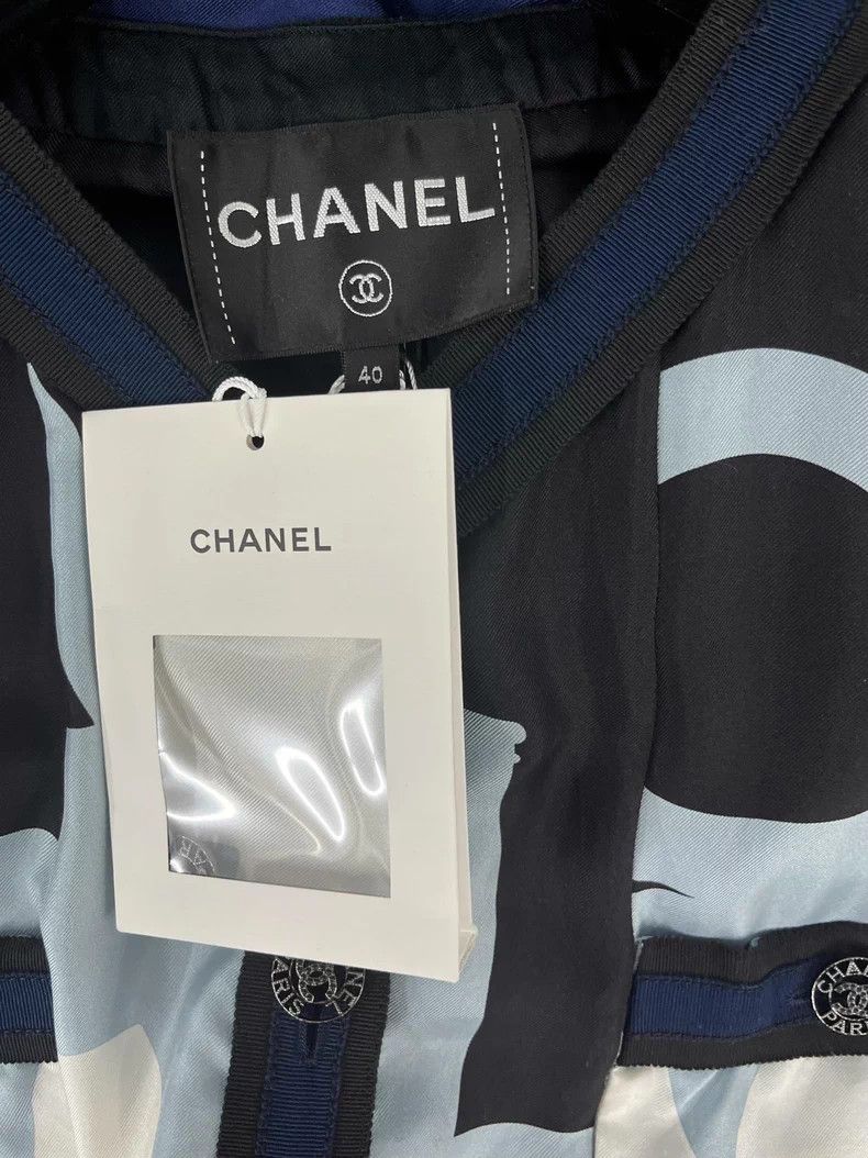 Chanel Chanel Silk Letter Design Jacket - dmc Size US M / EU 48-50 / 2 - 4 Thumbnail