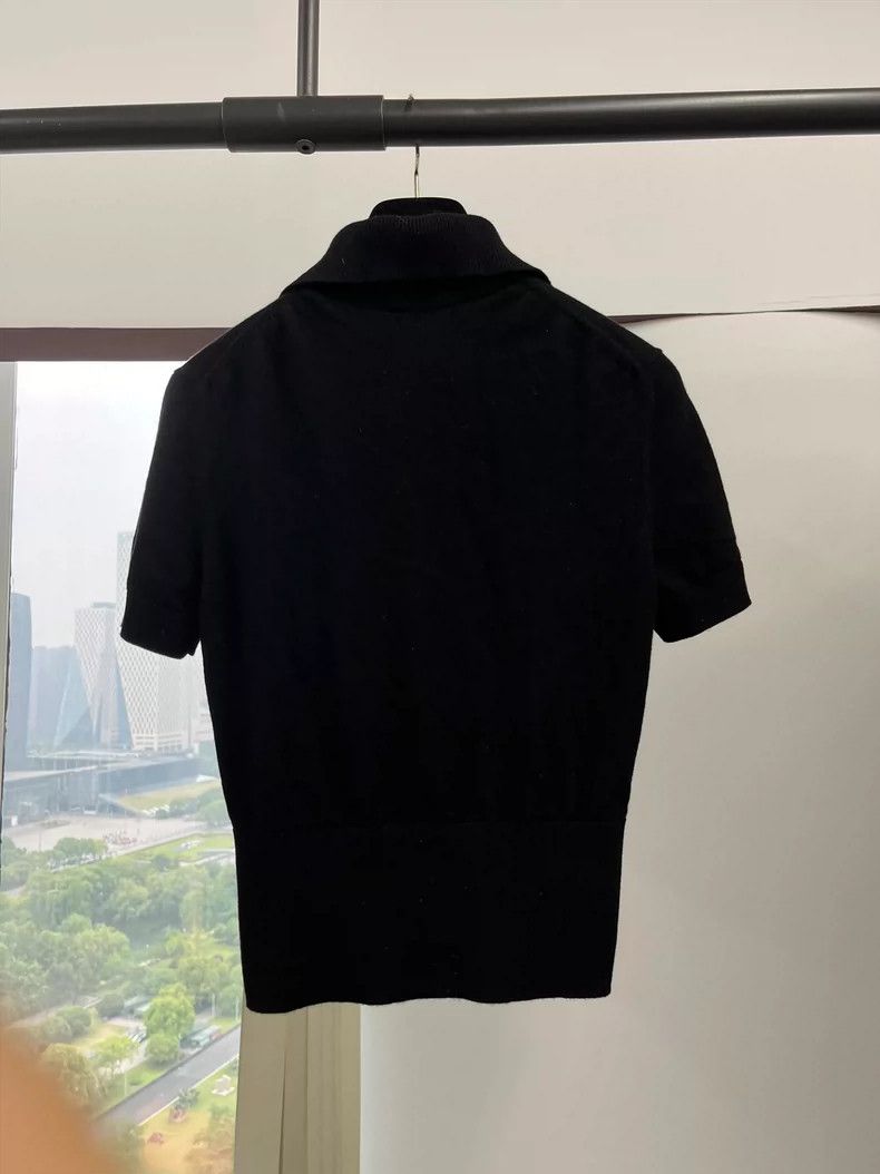 Chanel Chanel Black Pearl Button Collar Top - dmc Size US S / EU 44-46 / 1 - 3 Thumbnail