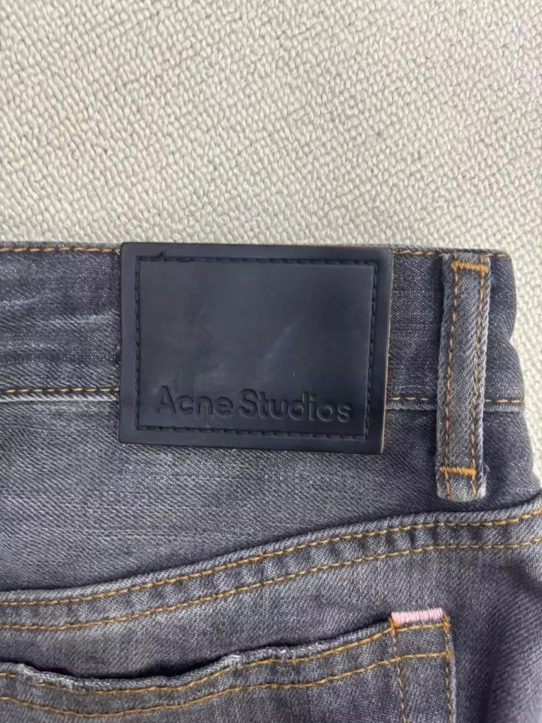 Acne Studios Acne Studios Splatter Wide-Leg Jeans - dmc Size US 29 - 3 Thumbnail