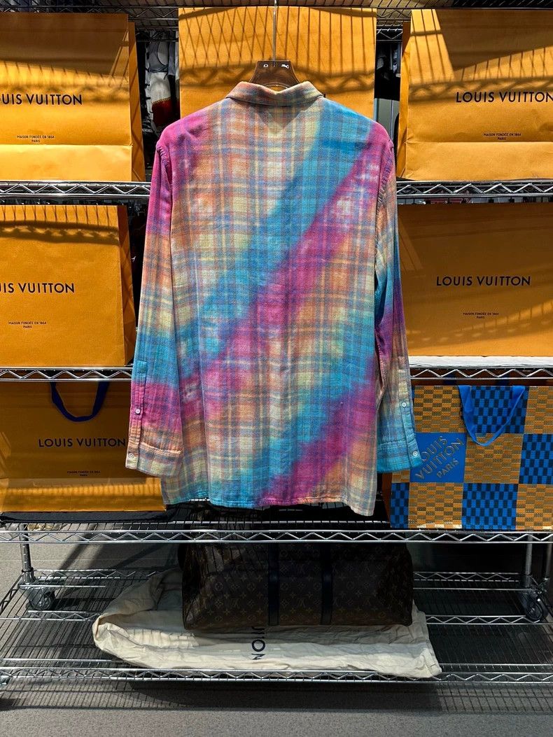 Loewe Loewe Rainbow Tie-Dye Cotton Shirt - dmc Size US XL / EU 56 / 4 - 5 Thumbnail