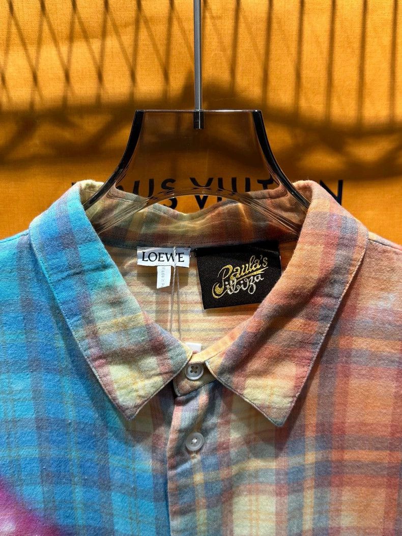 Loewe Loewe Rainbow Tie-Dye Cotton Shirt - dmc Size US XL / EU 56 / 4 - 2 Thumbnail