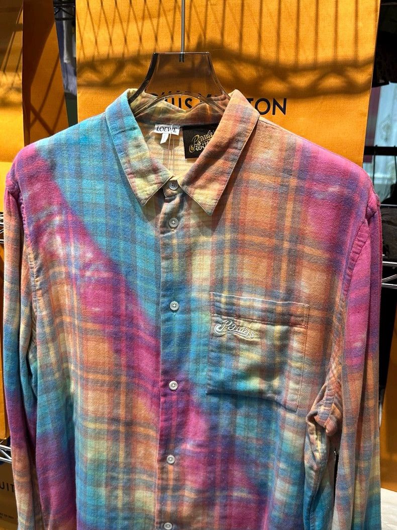 Loewe Loewe Rainbow Tie-Dye Cotton Shirt - dmc Size US XL / EU 56 / 4 - 3 Thumbnail