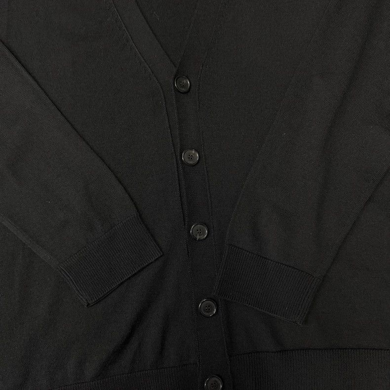 Loewe LOEWE Black Blue Embroidered Wool Cardigan - dmc Size US XL / EU 56 / 4 - 2 Thumbnail