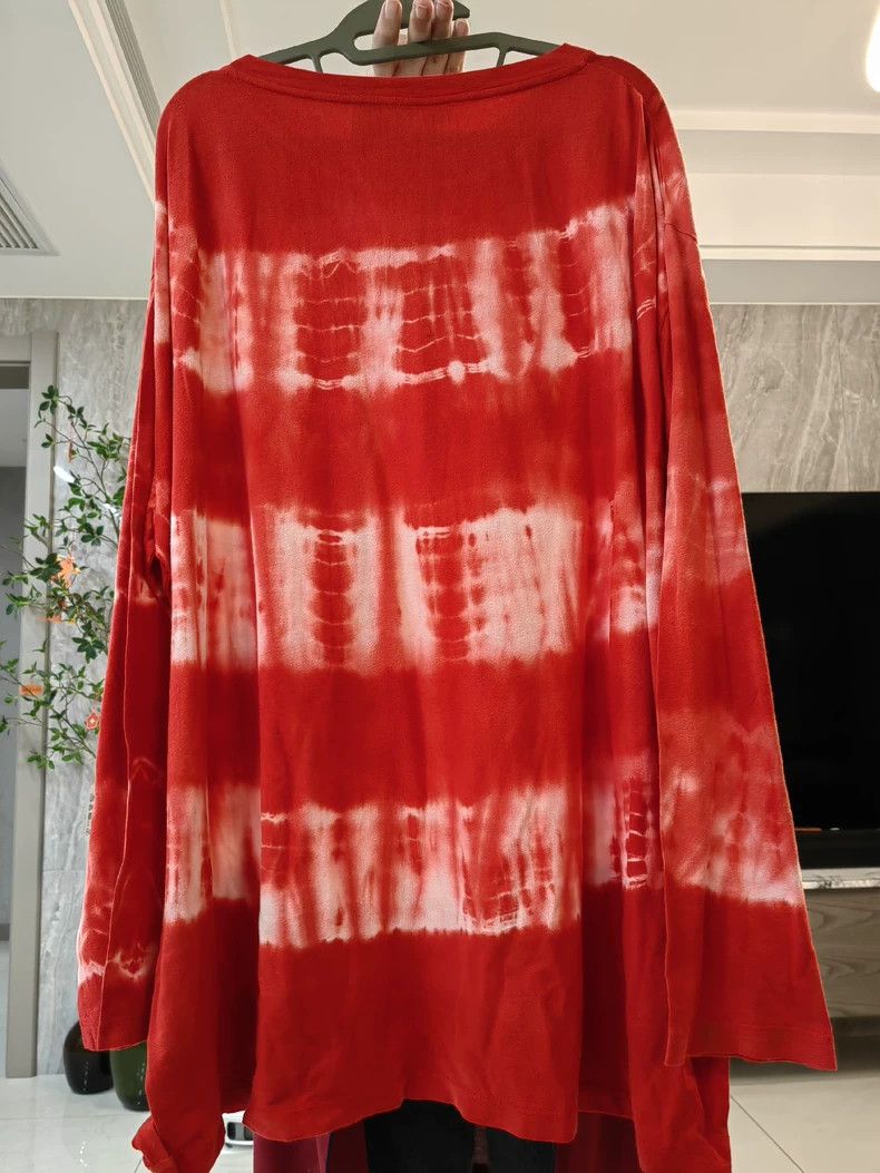 Loewe Loewe Red White Tie-Dye Long-Sleeve T-shirt - dmc Size US XL / EU 56 / 4 - 4 Thumbnail