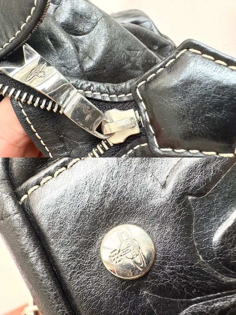 Vivienne Westwood Vivienne Westwood Black Leather Saturn Heart Bag - dmc Size ONE SIZE - 8 Thumbnail