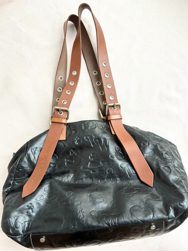 Vivienne Westwood Vivienne Westwood Black Leather Saturn Heart Bag - dmc Size ONE SIZE - 2 Thumbnail