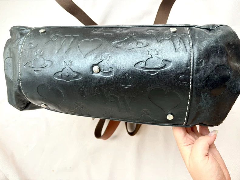 Vivienne Westwood Vivienne Westwood Black Leather Saturn Heart Bag - dmc Size ONE SIZE - 3 Thumbnail