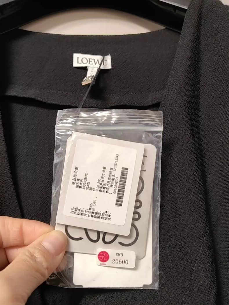 Loewe LOEWE Black Wrap Dress Size 36 - dmc Size US 36 / EU 52 - 3 Thumbnail