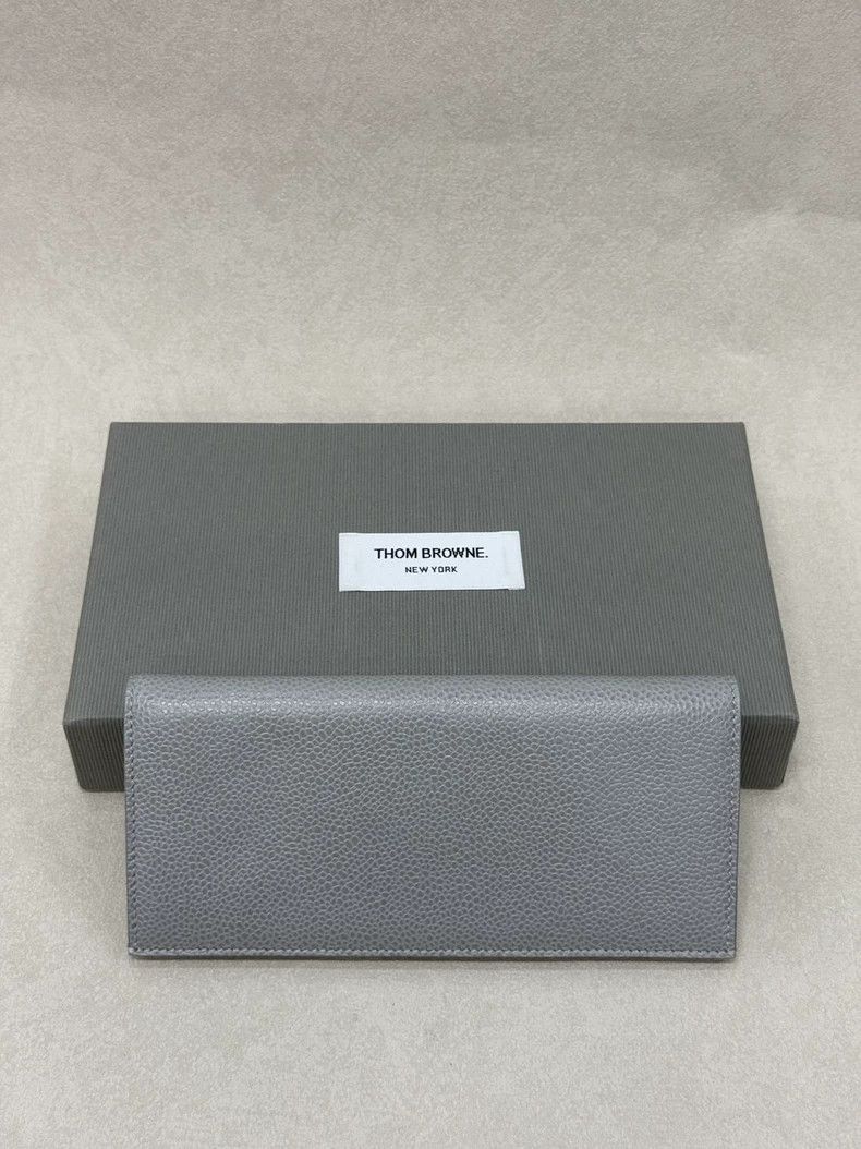 Thom Browne Thom Browne Gray Long Lychee Pattern Wallet - dmc Size ONE SIZE - 5 Thumbnail