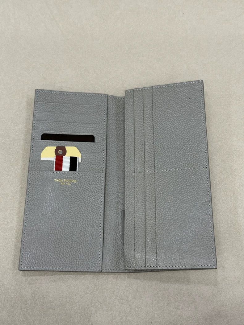 Thom Browne Thom Browne Gray Long Lychee Pattern Wallet - dmc Size ONE SIZE - 2 Thumbnail