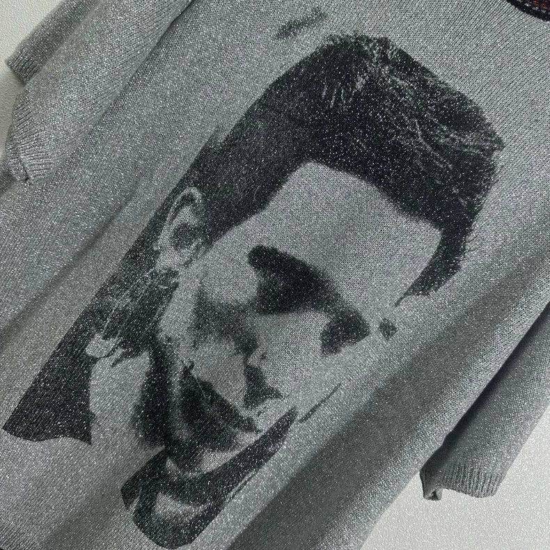 Raf Simons Raf Simons 2019SS Portrait Short-Sleeve Knit - dmc Size US S / EU 44-46 / 1 - 4 Thumbnail