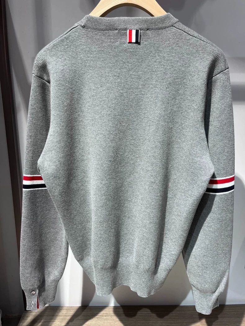 Thom Browne Thom Browne Classic Gray Crewneck Sweater - dmc Size US M / EU 48-50 / 2 - 5 Thumbnail