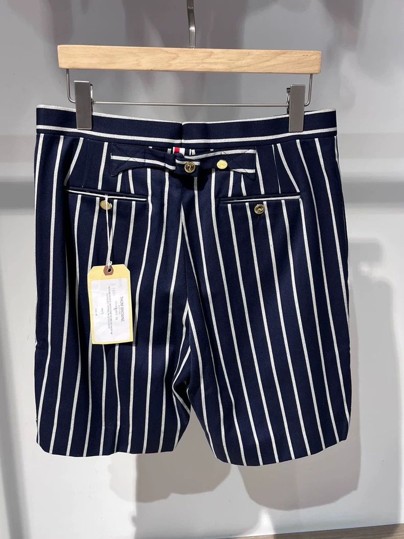 Thom Browne Thom Browne Striped Shorts - dmc Size US 31 - 2 Thumbnail