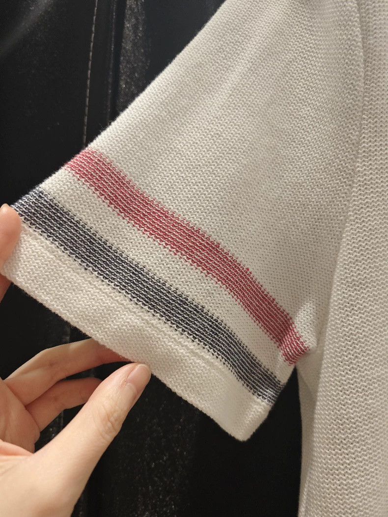 Thom Browne THOM BROWNE Classic Stripe Short Sleeve T-shirt - dmc Size US XS / EU 42 / 0 - 5 Thumbnail
