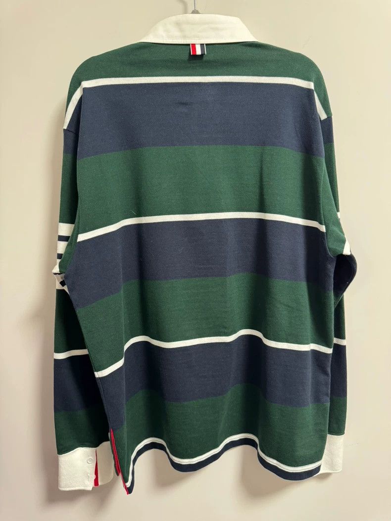 Thom Browne THOM BROWNE Striped Polo Shirt - dmc Size US XXS / EU 40 - 2 Thumbnail