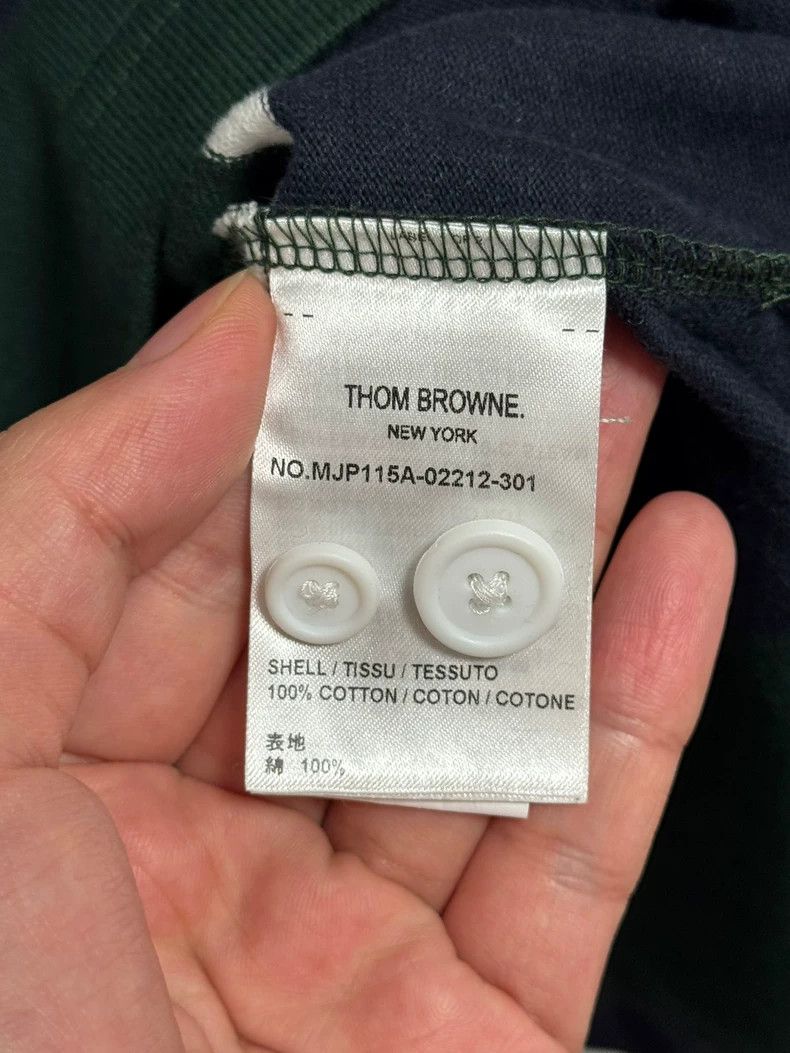 Thom Browne THOM BROWNE Striped Polo Shirt - dmc Size US XXS / EU 40 - 5 Thumbnail